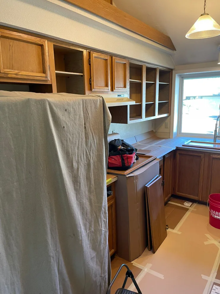 Custom Cabinet Painting for a Small Kitchen Update by Emerald City Custom Cabinets - Photo 2