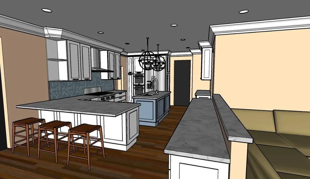Simpsonville Open Concept Kitchen, Dining and Family Room by Jwk Design - Photo 11