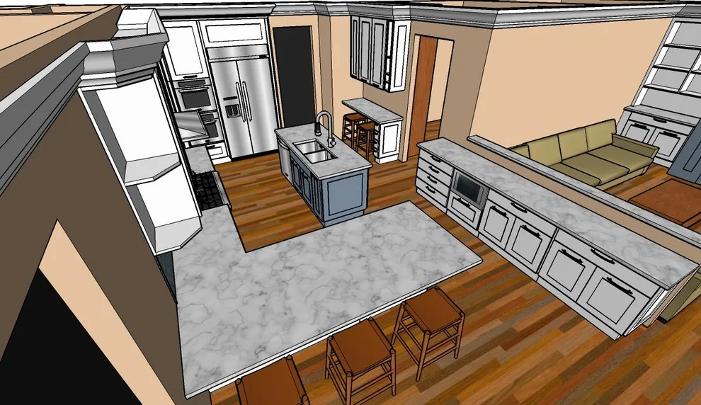 Simpsonville Open Concept Kitchen, Dining and Family Room by Jwk Design - Photo 16