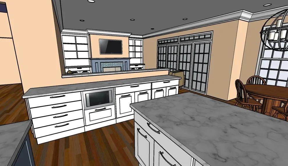 Simpsonville Open Concept Kitchen, Dining and Family Room by Jwk Design - Photo 5