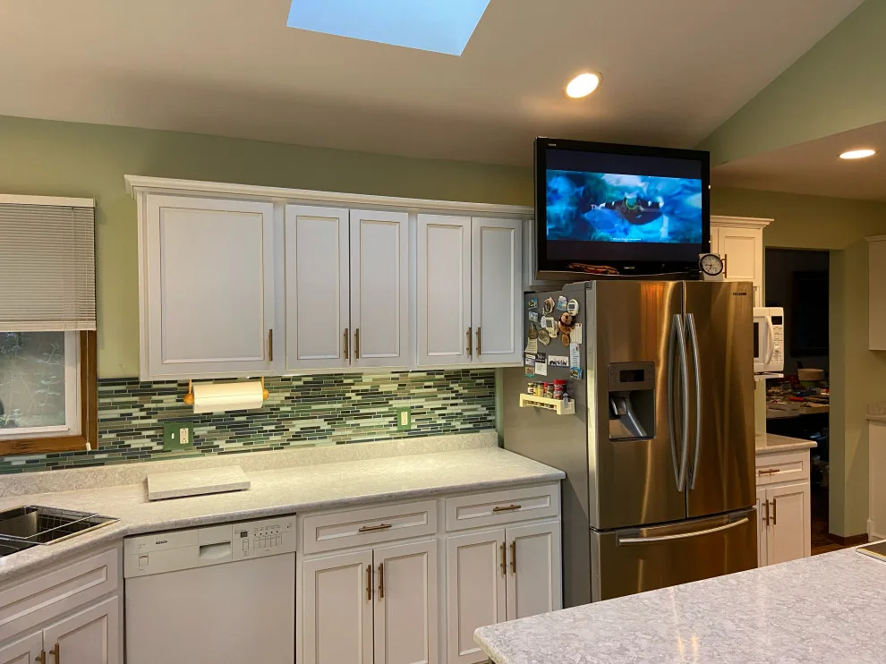 Classic Kitchen Renovation in Snow White with Walnut Glaze by Kitchen Solvers Of Grayslake - Photo 15