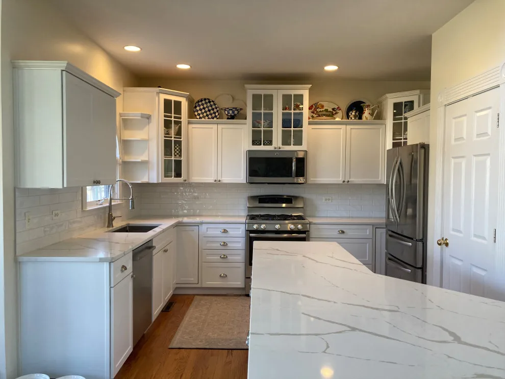 Glacier White Transitional Hybrid Kitchen Renovation by Kitchen Solvers Of Grayslake - Photo 10