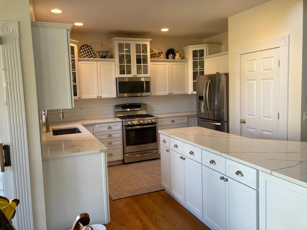Glacier White Transitional Hybrid Kitchen Renovation by Kitchen Solvers Of Grayslake - Photo 8