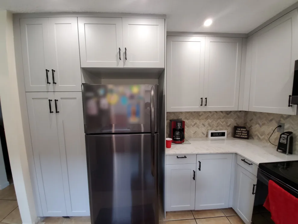 Matte Grey Transitional Kitchen Renovation by Kitchen Solvers Of Fort Lauderdale - Photo 14
