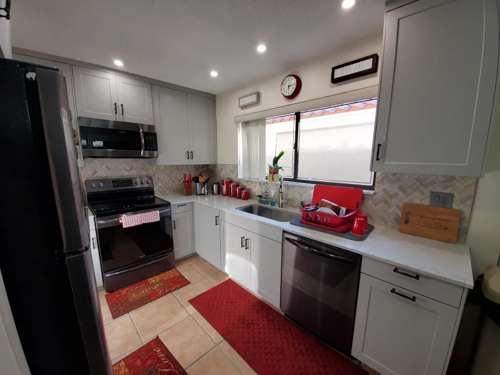 Matte Grey Transitional Kitchen Renovation by Kitchen Solvers Of Fort Lauderdale - Photo 2