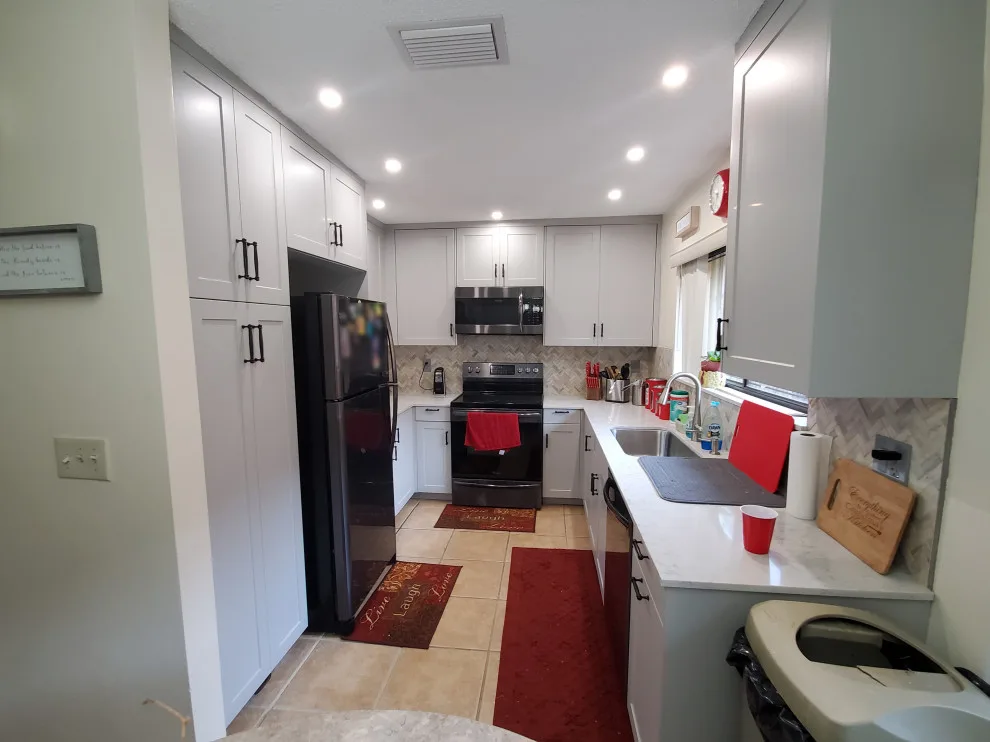 Matte Grey Transitional Kitchen Renovation by Kitchen Solvers Of Fort Lauderdale - Photo 7