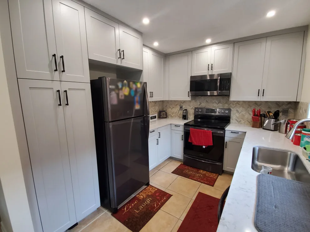 Matte Grey Transitional Kitchen Renovation by Kitchen Solvers Of Fort Lauderdale - Photo 6