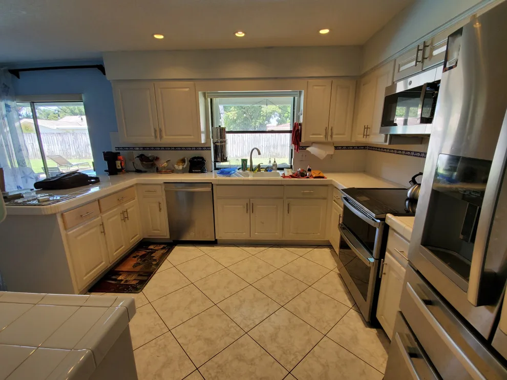 Matte White Transitional Kitchen Renovation by Kitchen Solvers Of Fort Lauderdale - Photo 5
