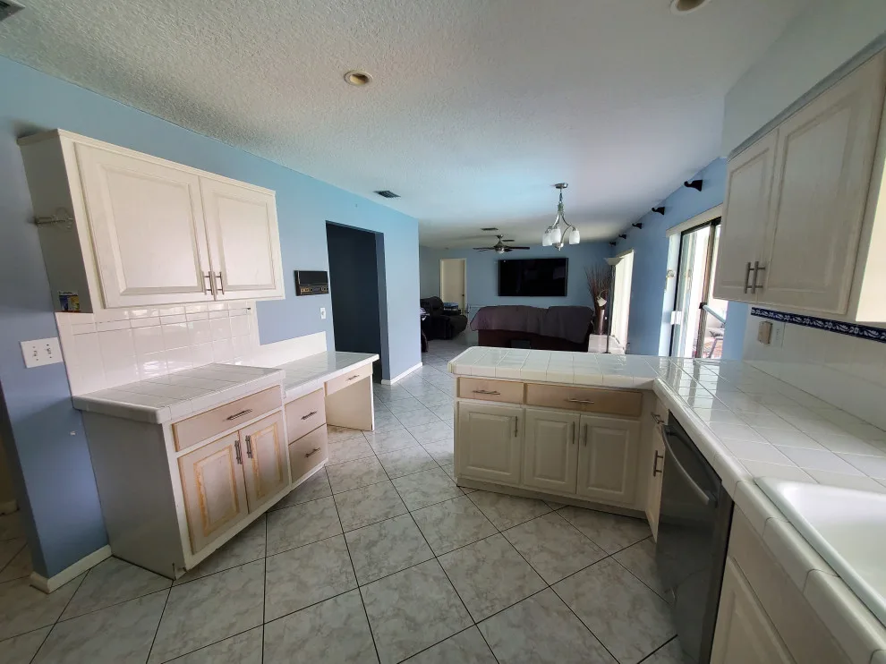 Matte White Transitional Kitchen Renovation by Kitchen Solvers Of Fort Lauderdale - Photo 9