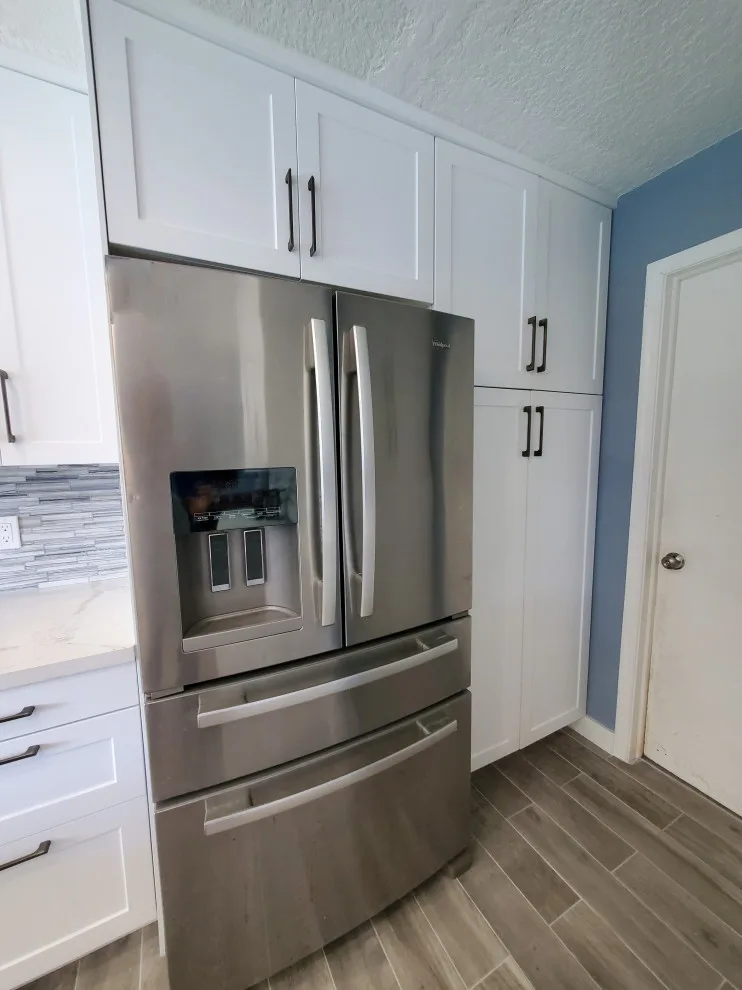Matte White Transitional Kitchen Renovation by Kitchen Solvers Of Fort Lauderdale - Photo 2
