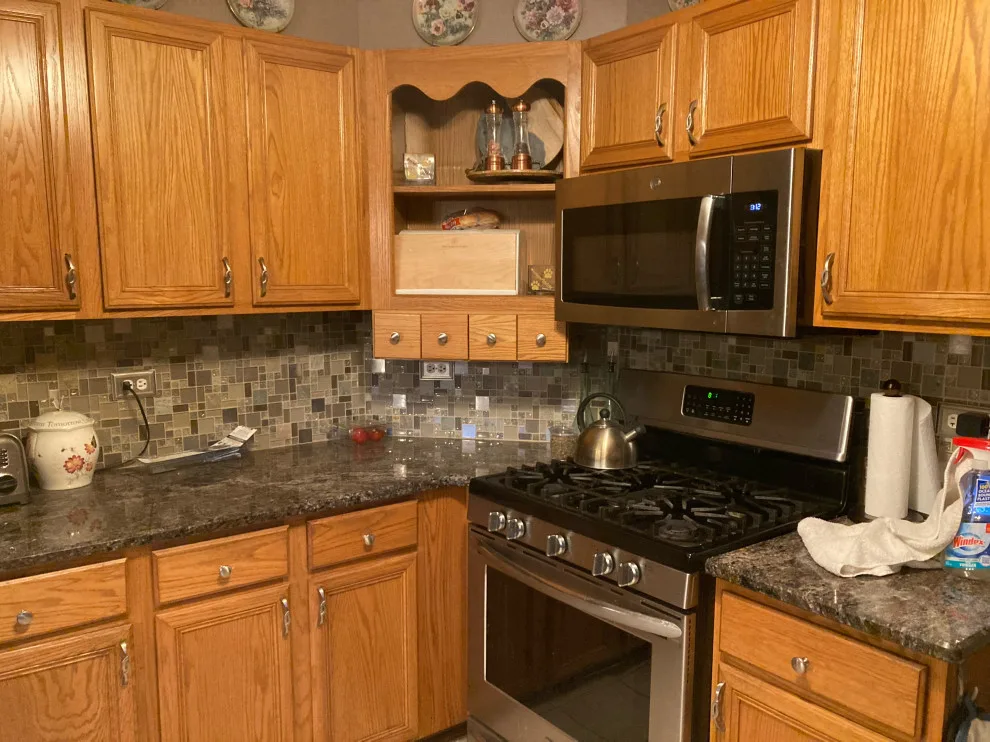 Mocha-Themed Transitional Kitchen Renovation by Kitchen Solvers Of Grayslake - Photo 2
