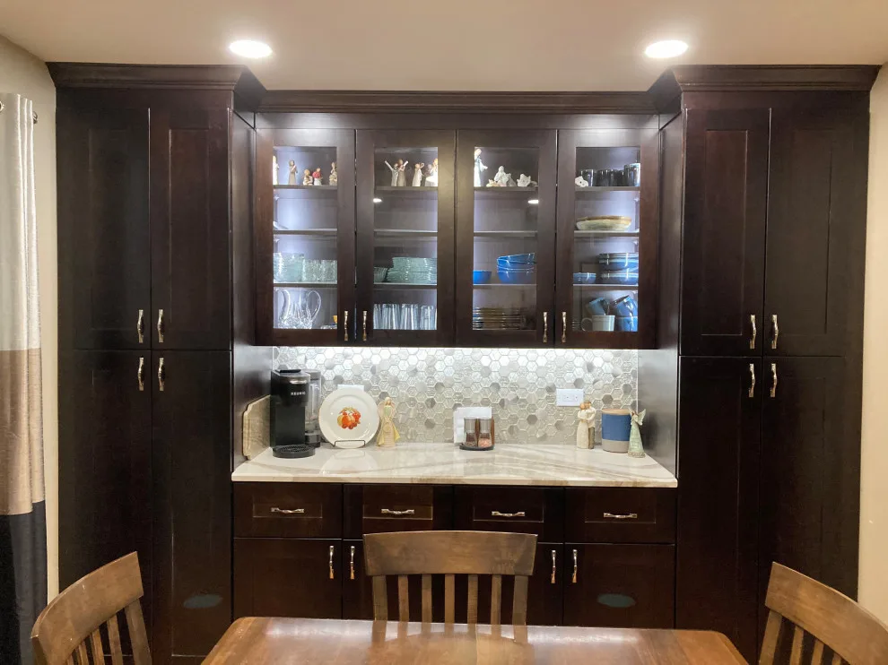 Mocha-Themed Transitional Kitchen Renovation by Kitchen Solvers Of Grayslake - Photo 21