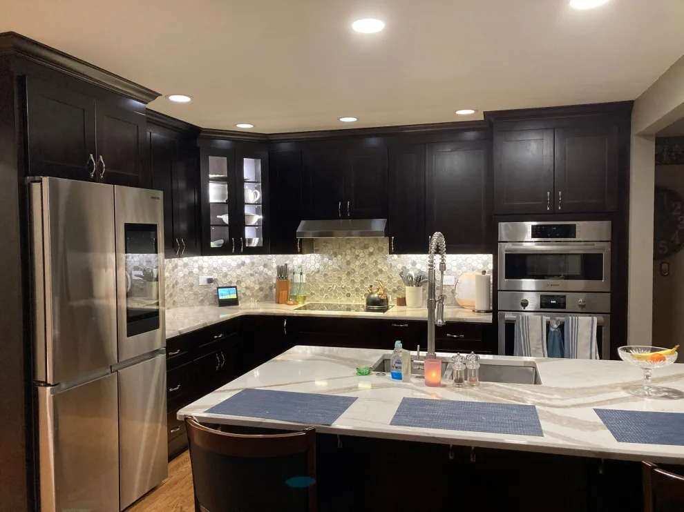 Mocha-Themed Transitional Kitchen Renovation by Kitchen Solvers Of Grayslake - Photo 13