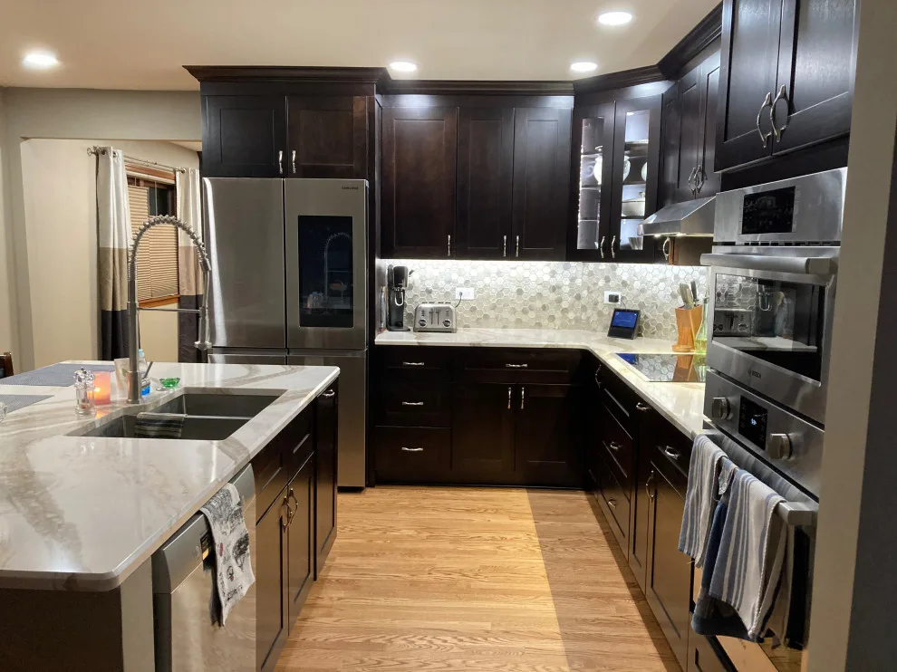 Mocha-Themed Transitional Kitchen Renovation by Kitchen Solvers Of Grayslake - Photo 15