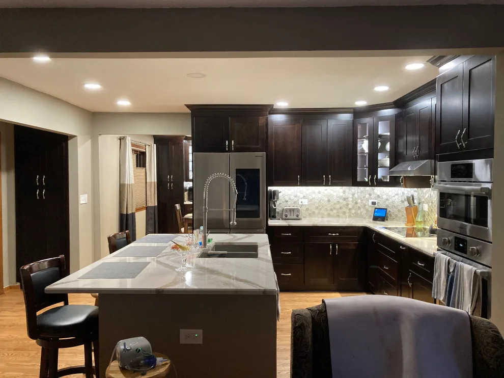 Mocha-Themed Transitional Kitchen Renovation by Kitchen Solvers Of Grayslake - Photo 5