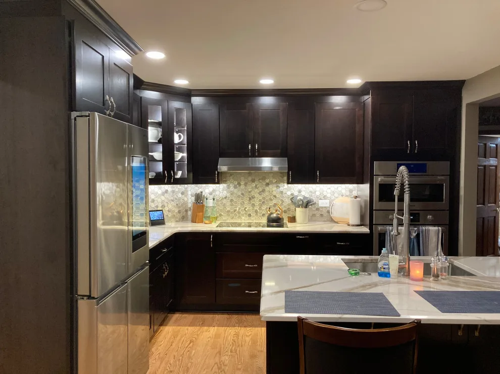 Mocha-Themed Transitional Kitchen Renovation by Kitchen Solvers Of Grayslake - Photo 17