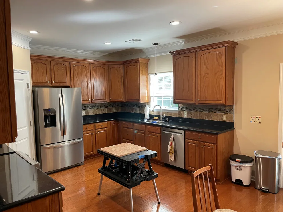 Pebble Grey Transitional Kitchen Renovation by Kitchen Solvers Of Charleston - Photo 3