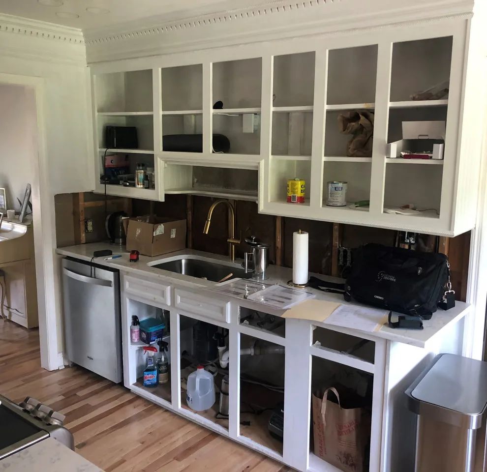 Polar White Transitional Kitchen Renovation by Kitchen Solvers Of Charleston - Photo 4