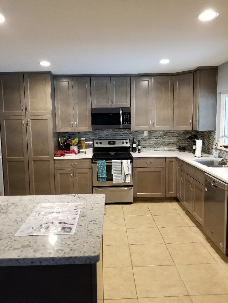 Smoky Finish Transitional Kitchen Renovation by Kitchen Solvers Of Orlando - Photo 4