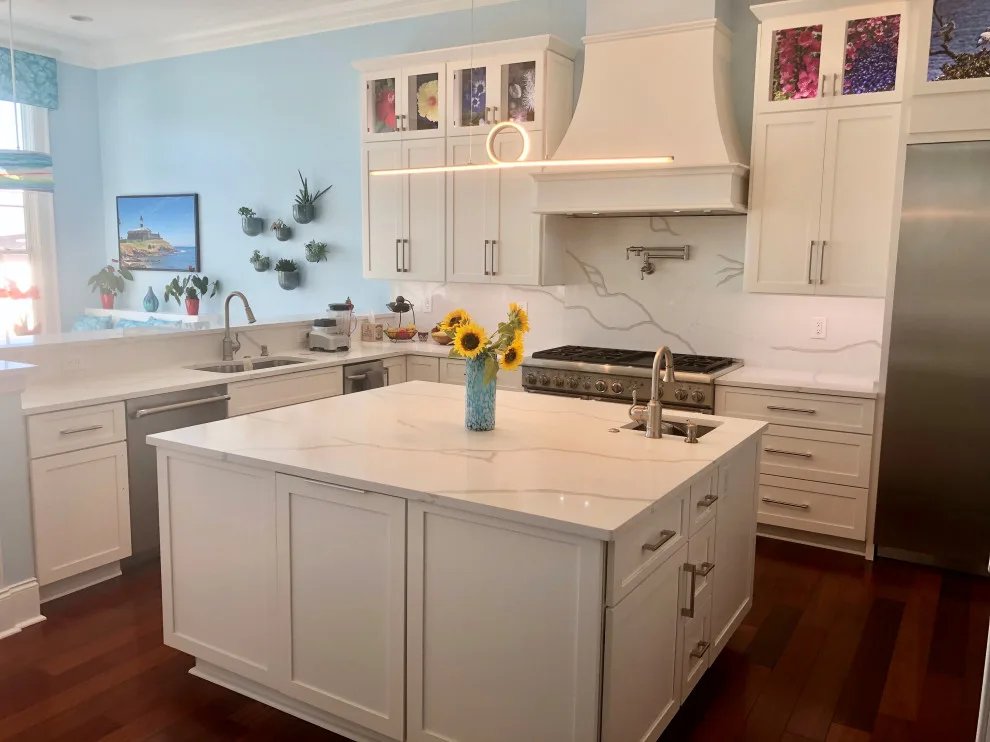 Snow-Colored Transitional Kitchen Renovation by Kitchen Solvers Of Charleston - Photo 2