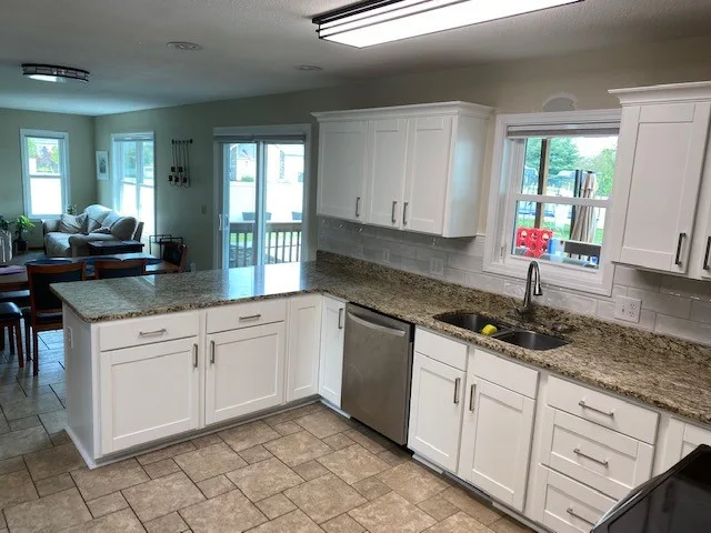 Snow-Colored Transitional Kitchen Renovation by Kitchen Solvers Of Fort Wayne & Toledo - Photo 2