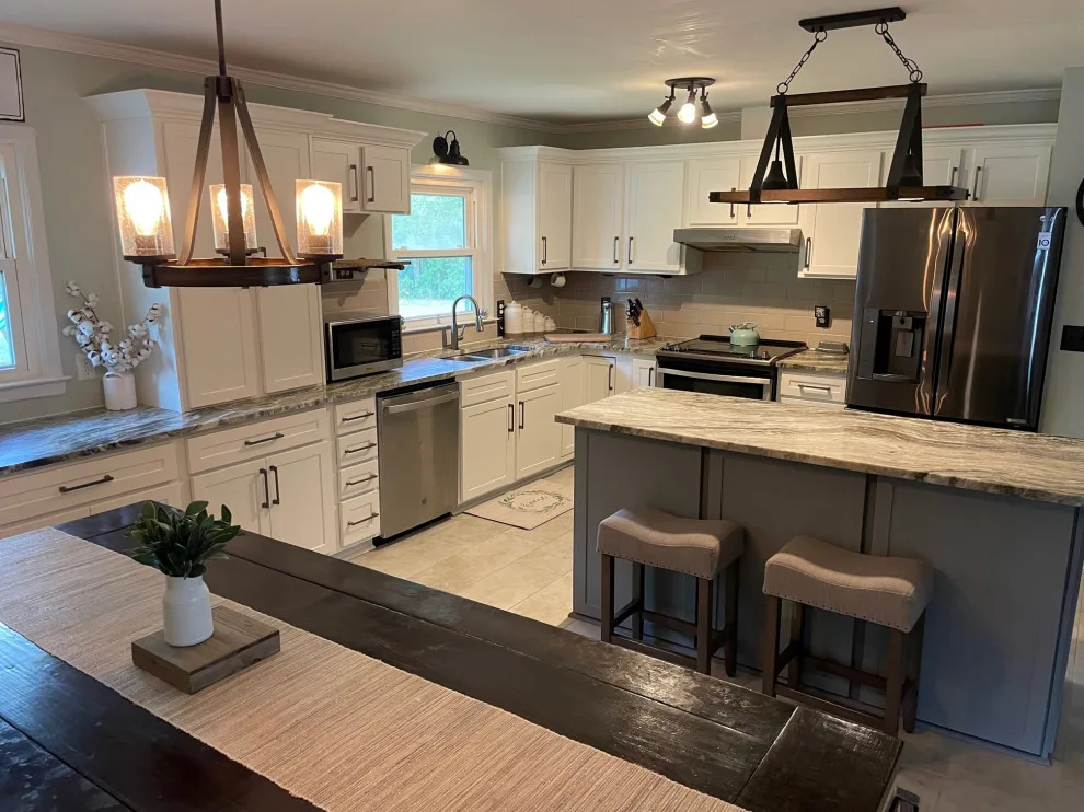 Two-Tone Color Transitional Kitchen Renovation by Kitchen Solvers Of Charleston - Photo 4