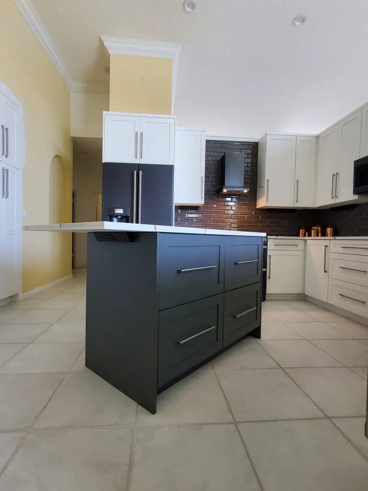 Two-Tone Kitchen Remodel Transformation by Kitchen Solvers Of Fort Lauderdale - Photo 2