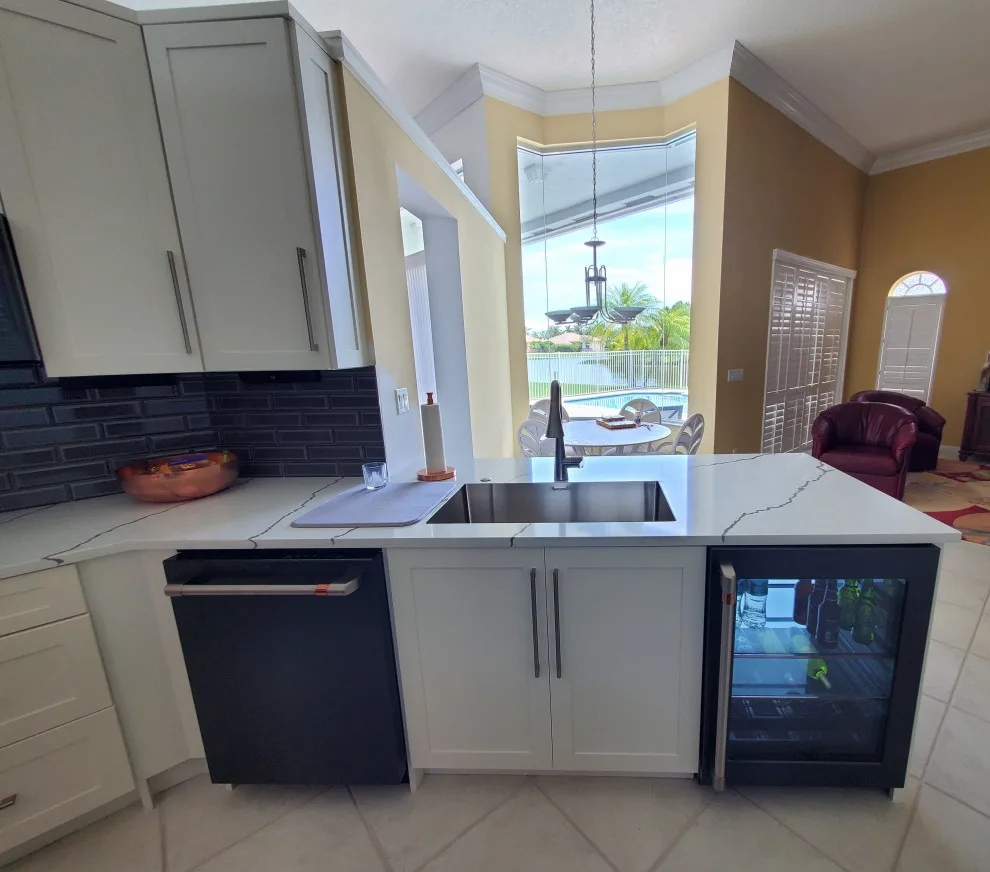 Two-Tone Kitchen Remodel Transformation by Kitchen Solvers Of Fort Lauderdale - Photo 7