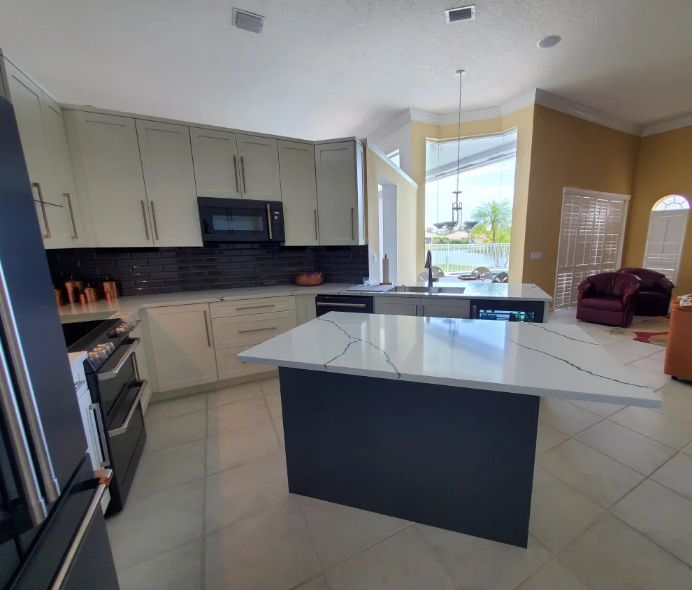 Two-Tone Kitchen Remodel Transformation by Kitchen Solvers Of Fort Lauderdale - Photo 16