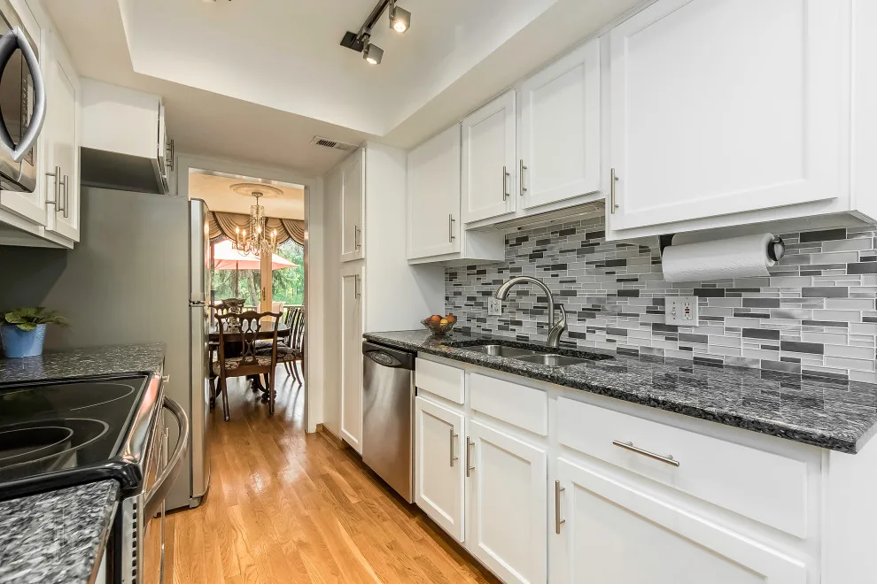 White Lowland Door Transitional Kitchen Renovation by Kitchen Solvers Of Oklahoma City - Photo 4