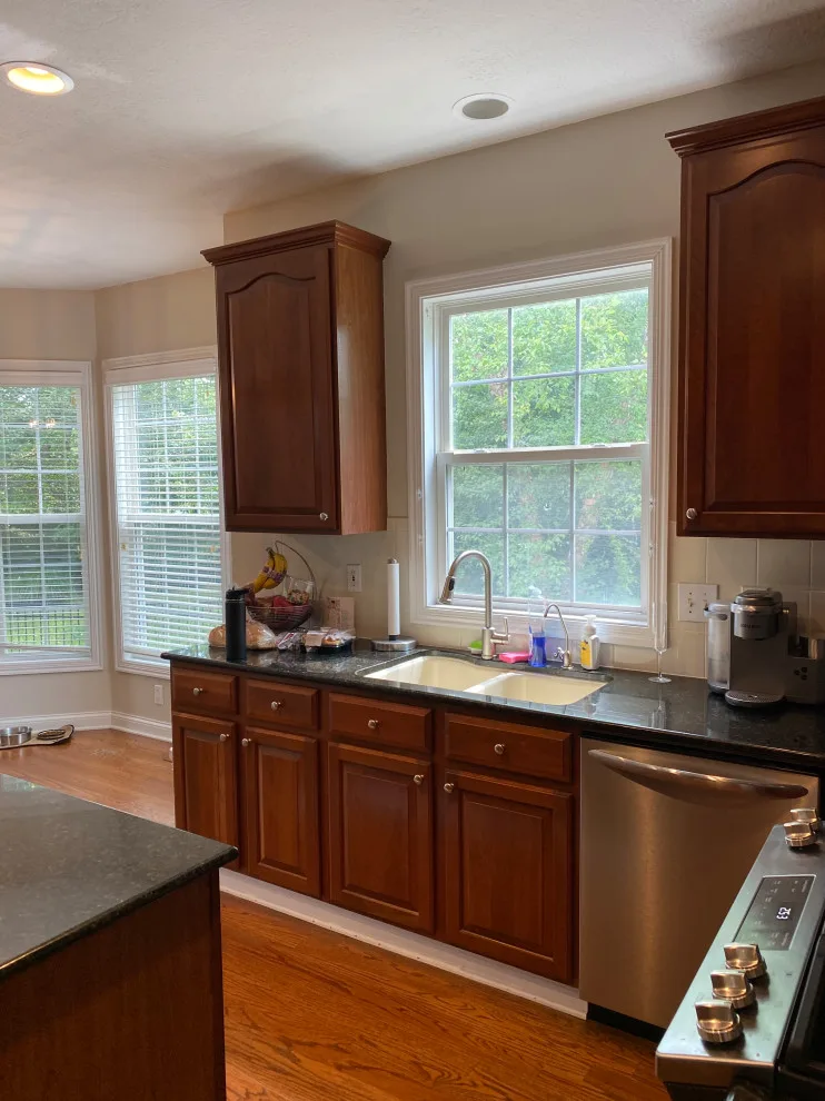 White Satin Shaker Transitional Kitchen Renovation by Kitchen Solvers Of Allentown - Photo 3