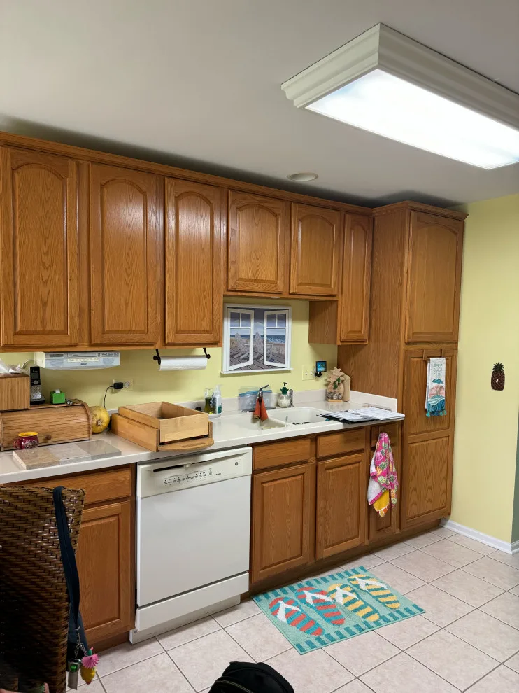 Hudson White Cabinets Kitchen Remodel in Transition by Kitchen Solvers Of Grayslake - Photo 5