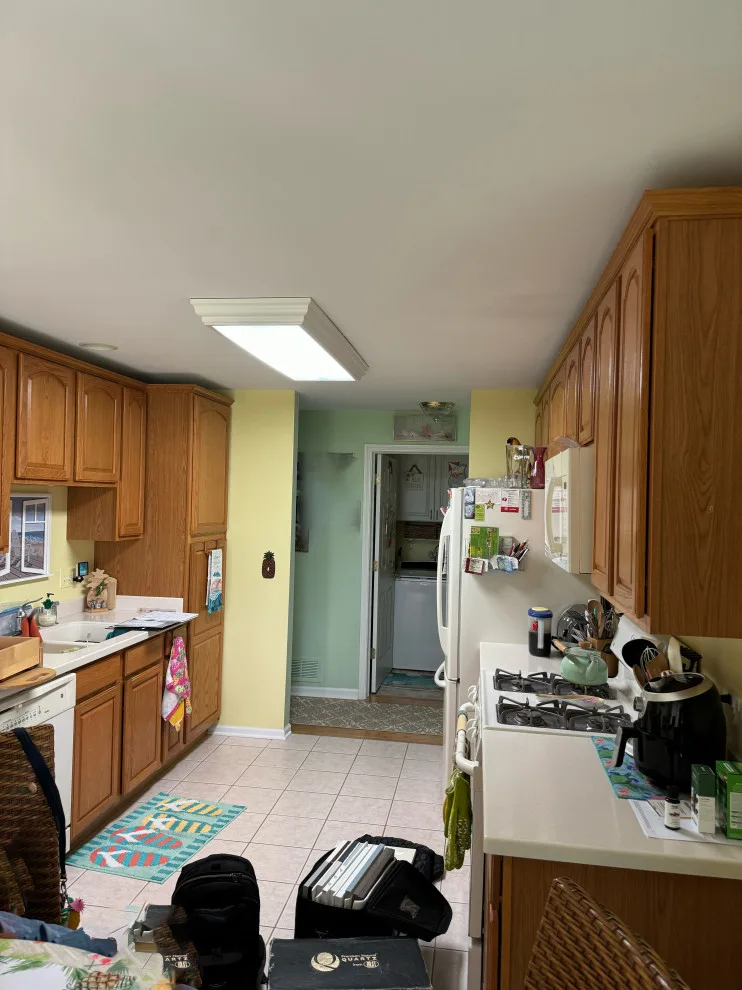 Hudson White Cabinets Kitchen Remodel in Transition by Kitchen Solvers Of Grayslake - Photo 3