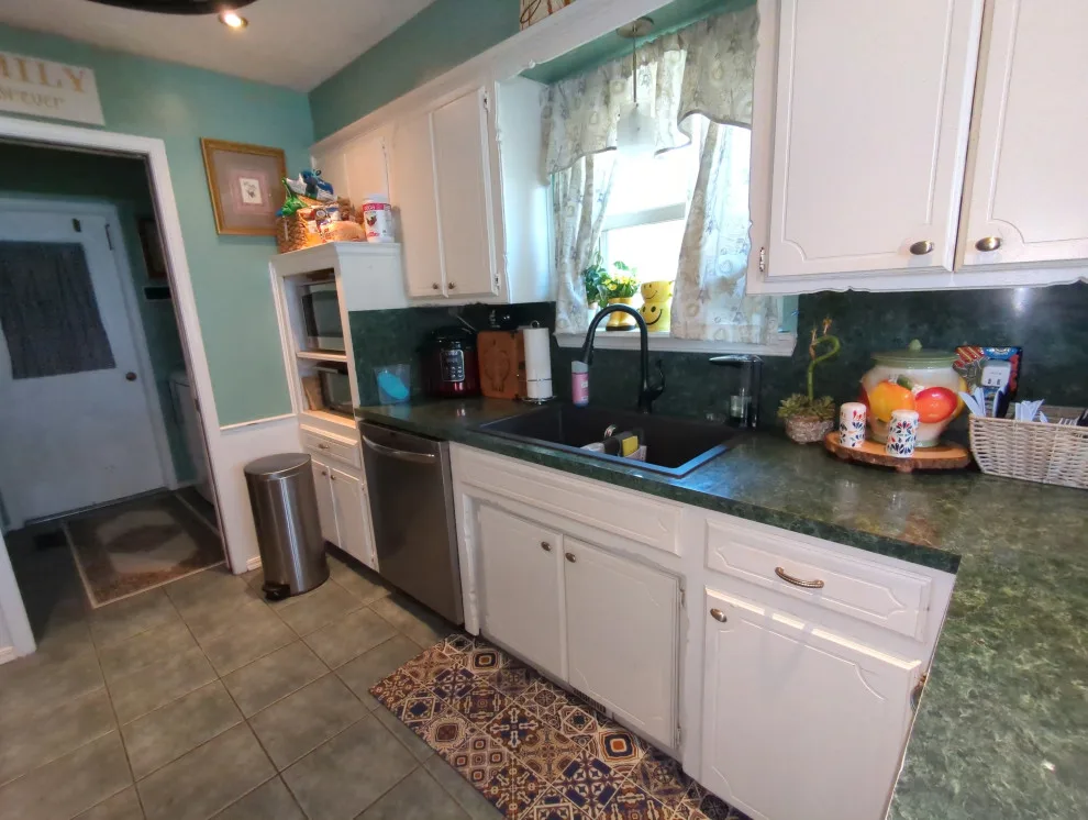 Mythic Blue Cabinets Kitchen Renovation Complete by Kitchen Solvers Of Oklahoma City - Photo 5