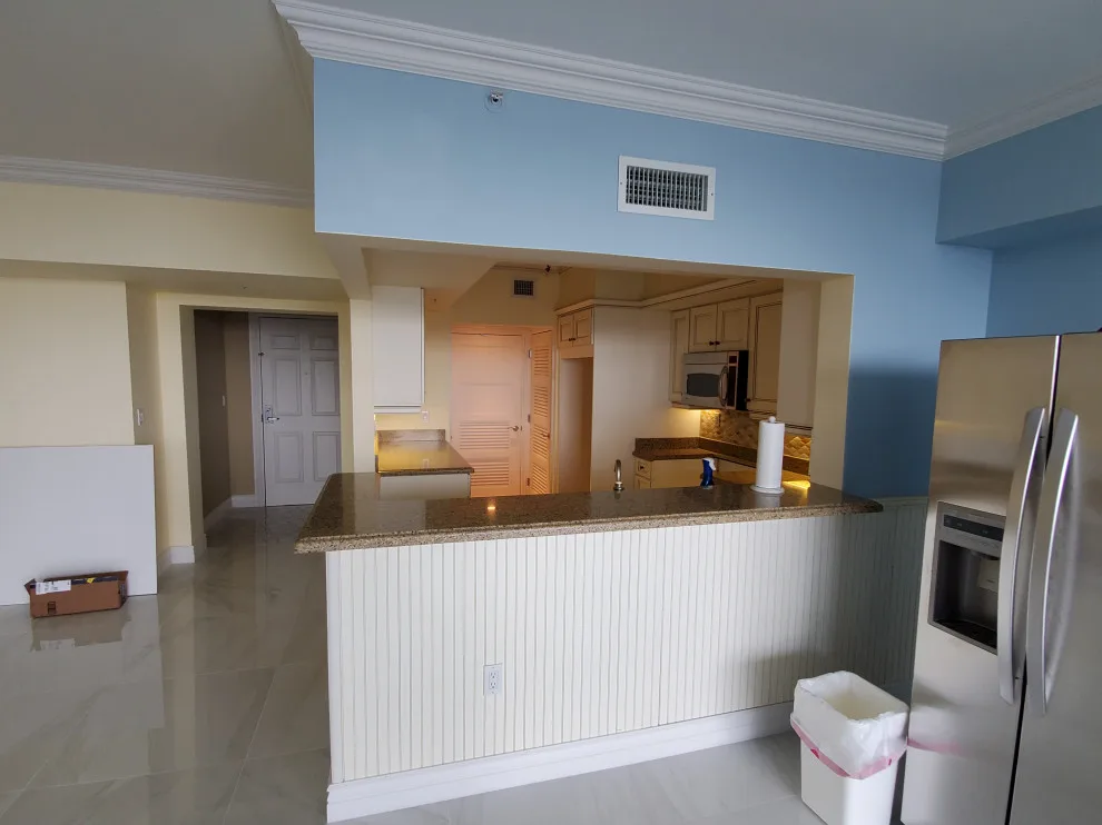 Satin White Transitional Kitchen Renovation by Kitchen Solvers Of Fort Lauderdale - Photo 6