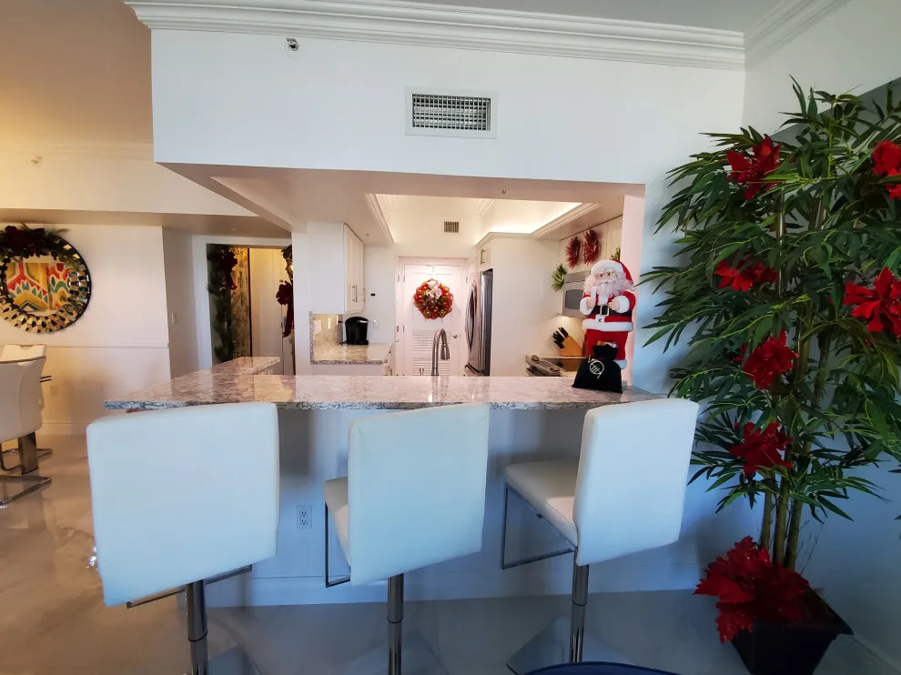 Satin White Transitional Kitchen Renovation by Kitchen Solvers Of Fort Lauderdale - Photo 7