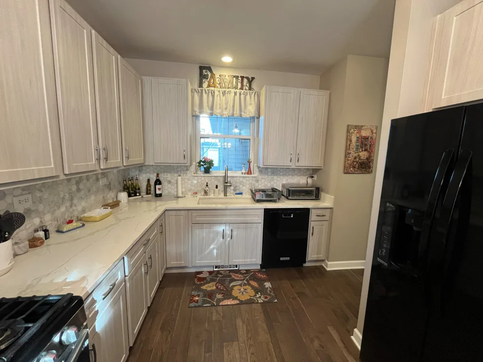 Swiss Elm Skye Cabinets Transitional Kitchen Renovation by Kitchen Solvers Of Grayslake - Photo 2