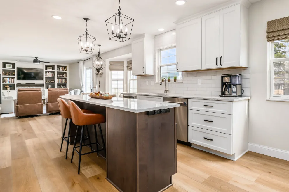 Snow and Shale Transitional Kitchen Renovation by Kitchen Solvers Of Allentown - Photo 7