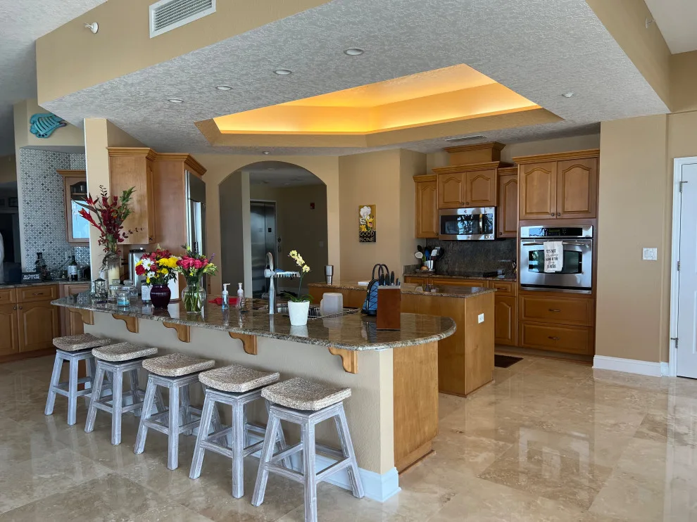 Warm Grey Cabinet Transitional Kitchen Renovation by Kitchen Solvers Of The Gulf Coast - Photo 5