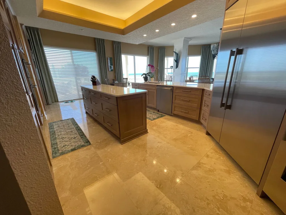 Warm Grey Cabinet Transitional Kitchen Renovation by Kitchen Solvers Of The Gulf Coast - Photo 7