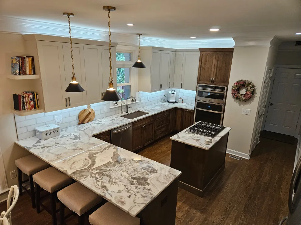 Two-Tone Cabinet Transitional Kitchen Renovation by Kitchen Solvers Of Spring Hill - Photo 23