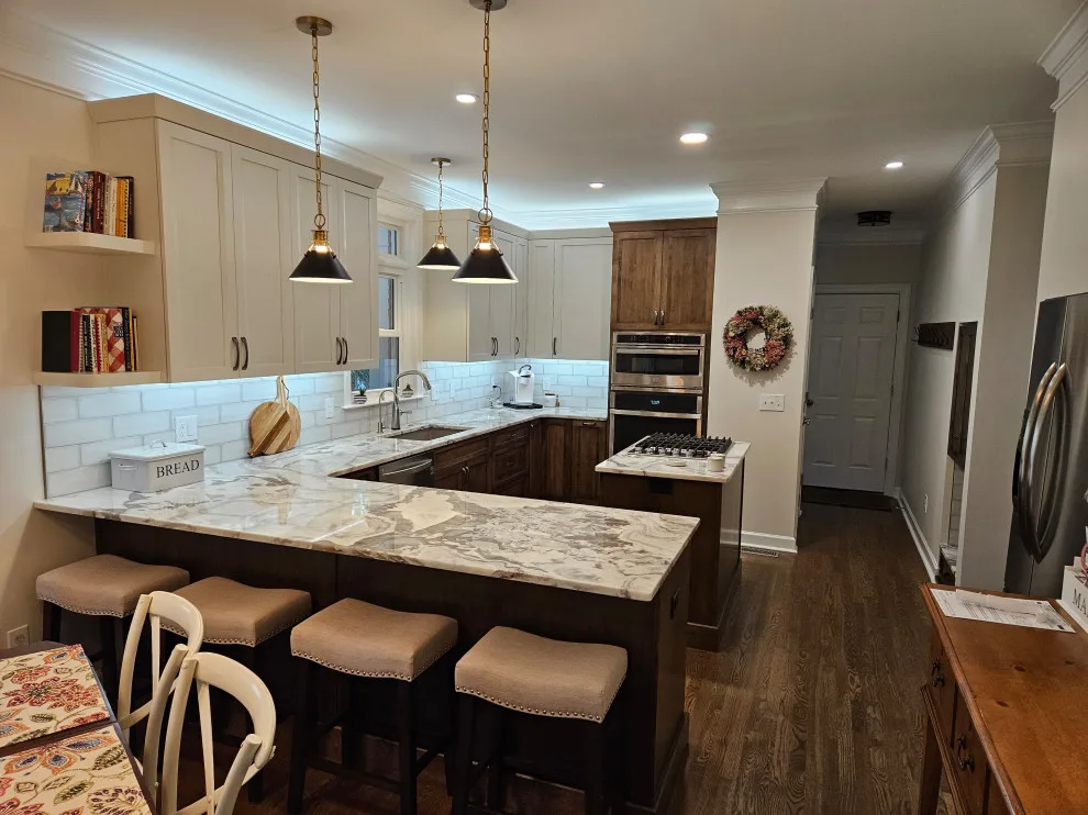 Two-Tone Cabinet Transitional Kitchen Renovation by Kitchen Solvers Of Spring Hill - Photo 11