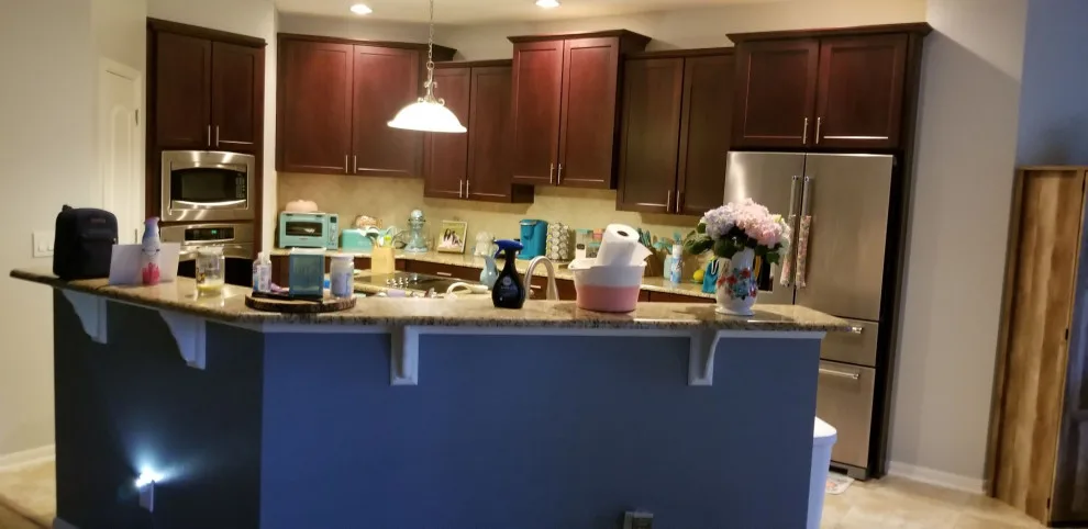 Kitchen Renovation Featuring New White Shaker Cabinet Doors by Kitchen Solvers Of Orlando - Photo 2