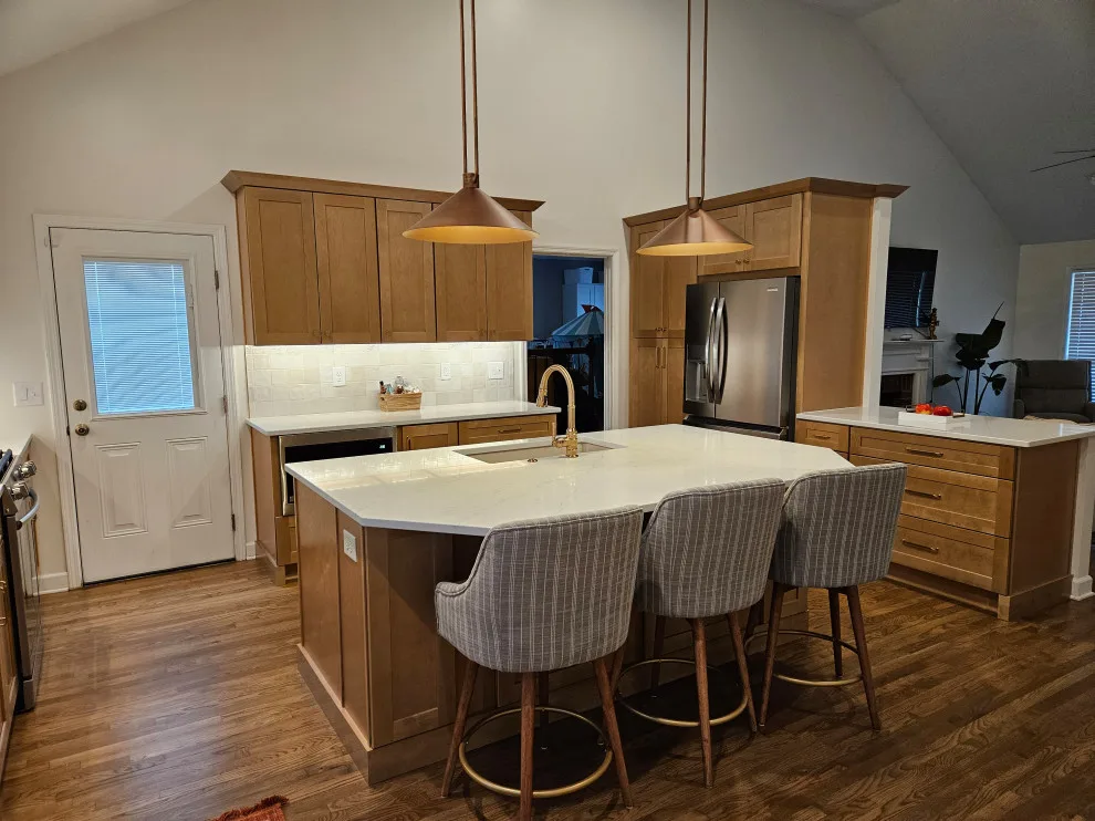 Sandstone Cabinet Transitional Kitchen Renovation by Kitchen Solvers Of Spring Hill - Photo 32