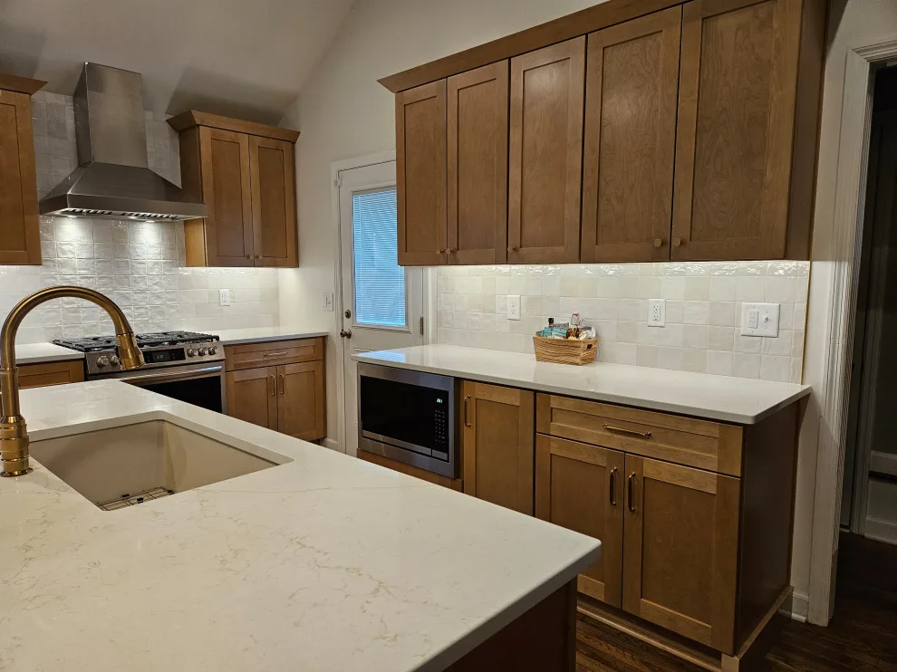 Sandstone Cabinet Transitional Kitchen Renovation by Kitchen Solvers Of Spring Hill - Photo 26