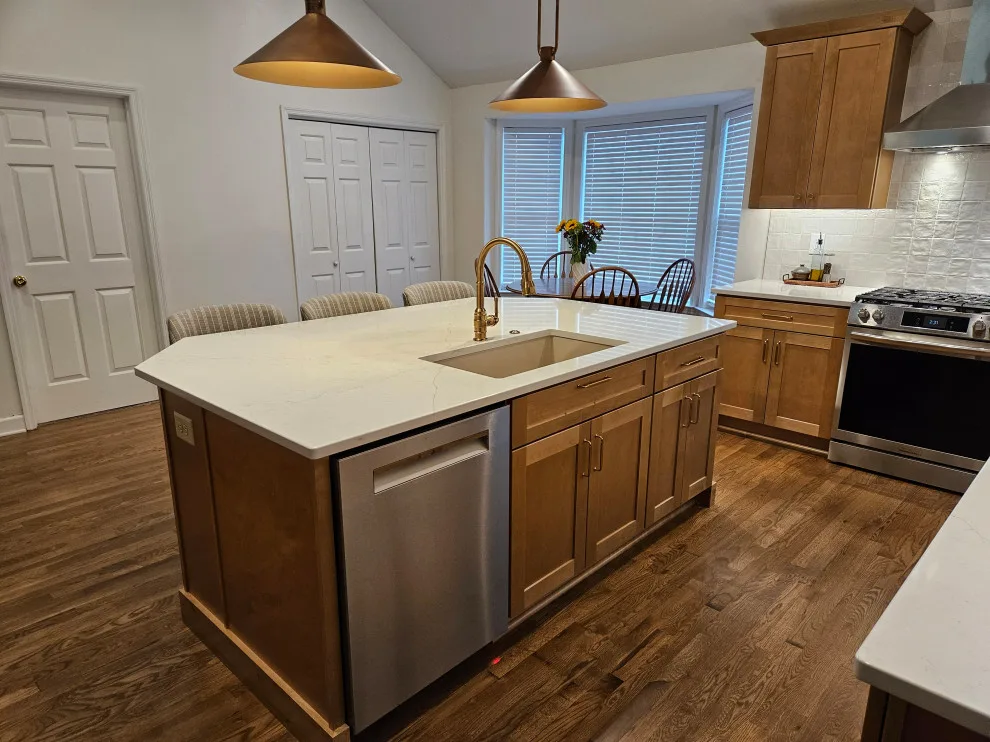Sandstone Cabinet Transitional Kitchen Renovation by Kitchen Solvers Of Spring Hill - Photo 17