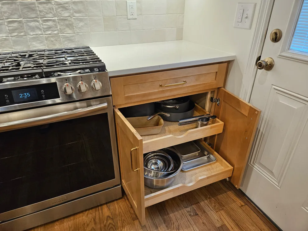 Sandstone Cabinet Transitional Kitchen Renovation by Kitchen Solvers Of Spring Hill - Photo 16