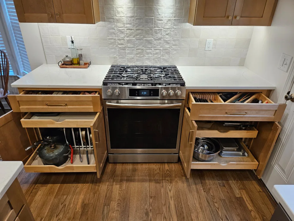 Sandstone Cabinet Transitional Kitchen Renovation by Kitchen Solvers Of Spring Hill - Photo 13