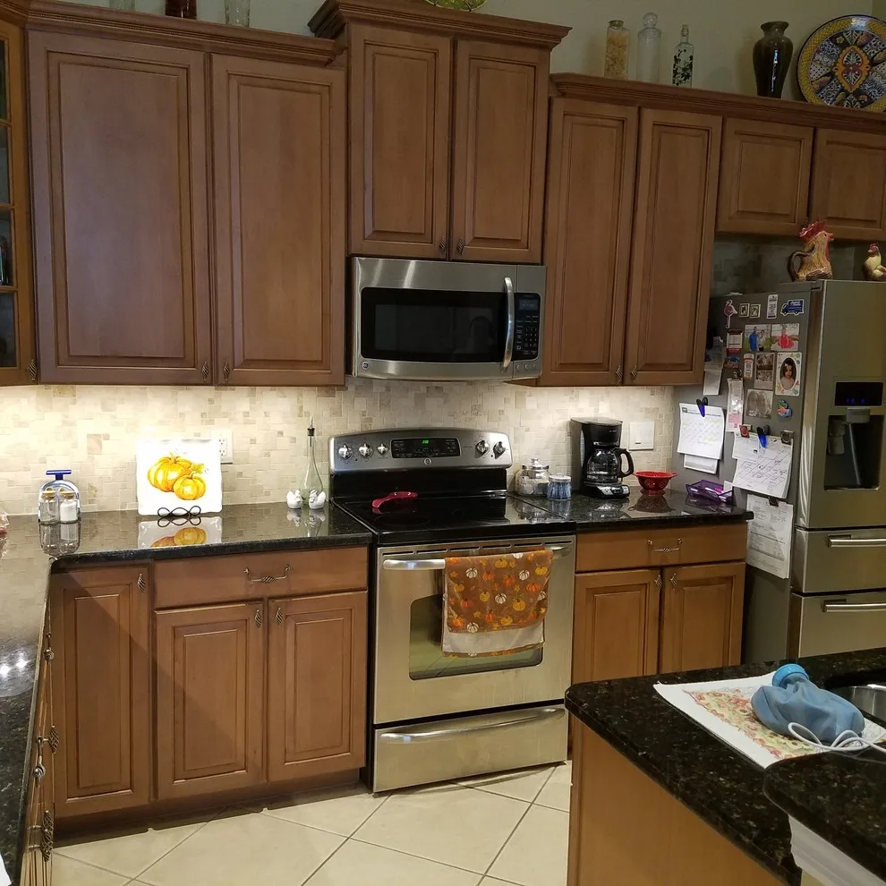 Pearl Sheen Transitional Kitchen Renovation Completed by Kitchen Solvers Of Orlando - Photo 7