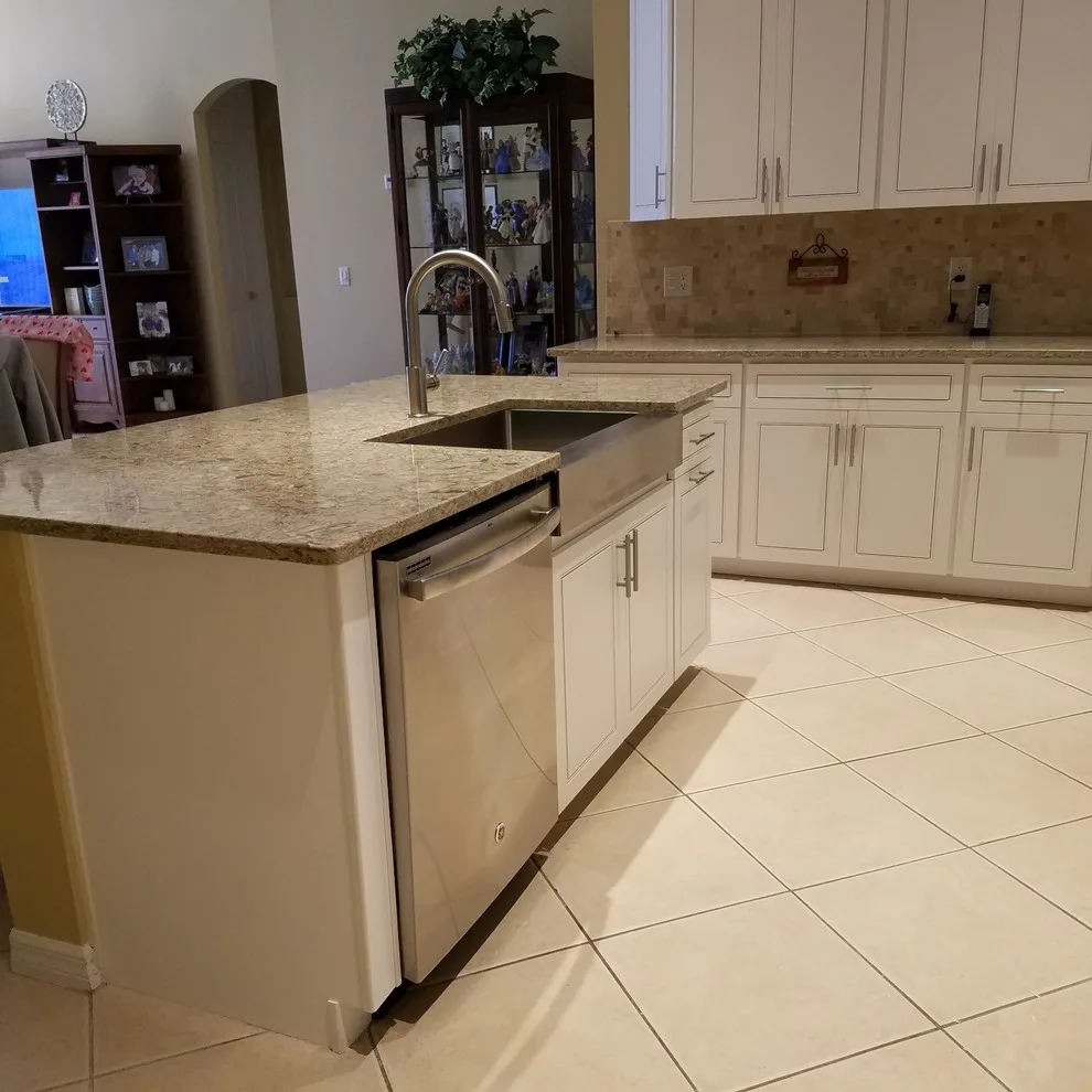 Pearl Sheen Transitional Kitchen Renovation Completed by Kitchen Solvers Of Orlando - Photo 3